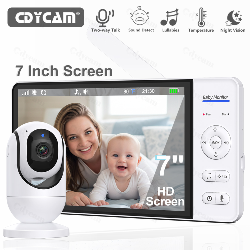 Home Cinema Wireless - 7.0 ''Video Babyfoon 720P 5000mAh Batterij