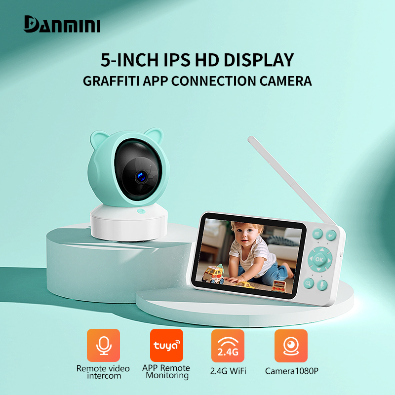 Home Cinema Wireless - Danmini TUYA App Controle Babyfoon 5