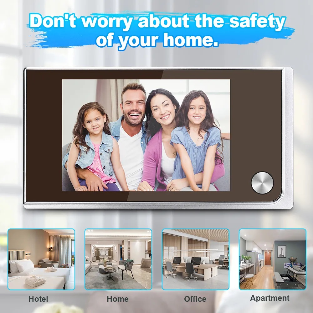 Home Cinema Wireless - 3,5 inch camera kijkgaatje deurbel 120