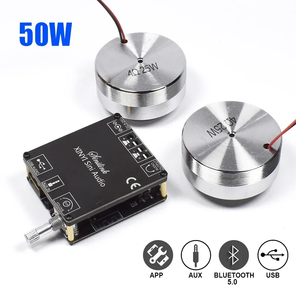 Home Cinema Wireless - 2*25W Draagbare Stereo Trillingen Luidspreker Audio