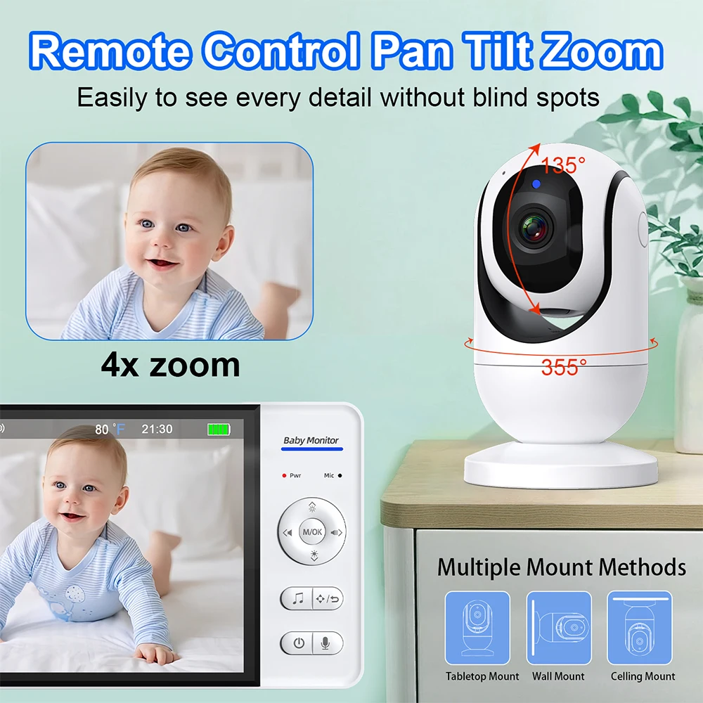 7.0 ''Video Babyfoon 720P 5000 - Home Cinema Wireless recensie en prijs