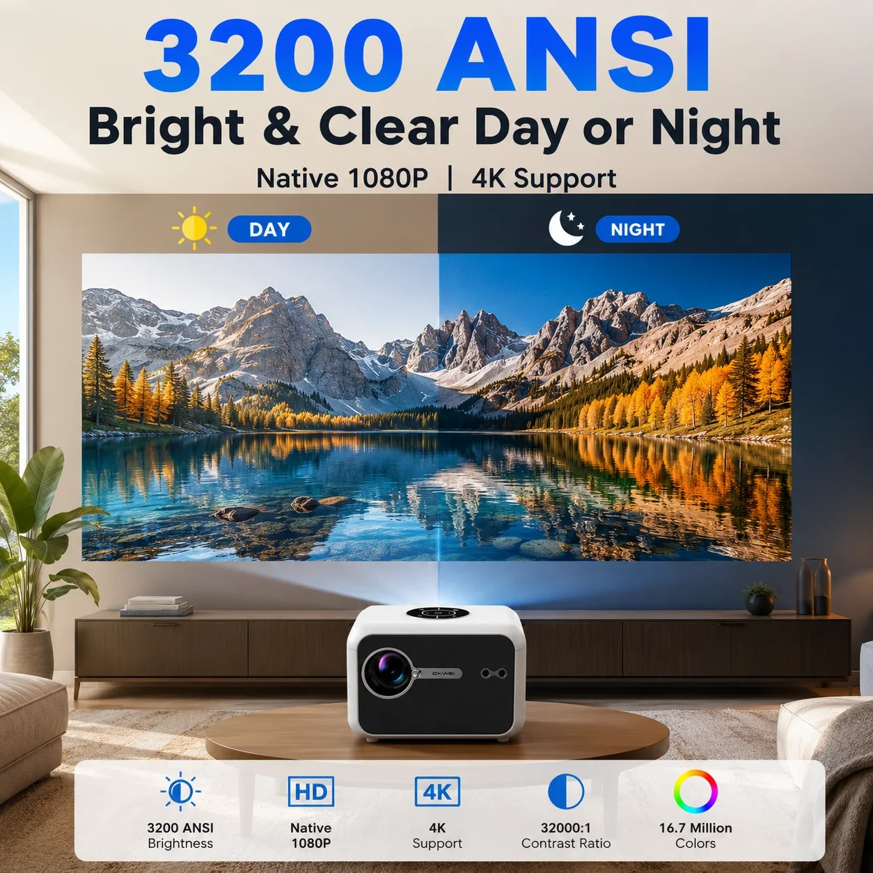 A6L 3200ANSI 4K Smart Projecto - Audio Home Cinema recensie en prijs